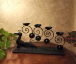 Dancing Peacock Candle Stand - Image 2