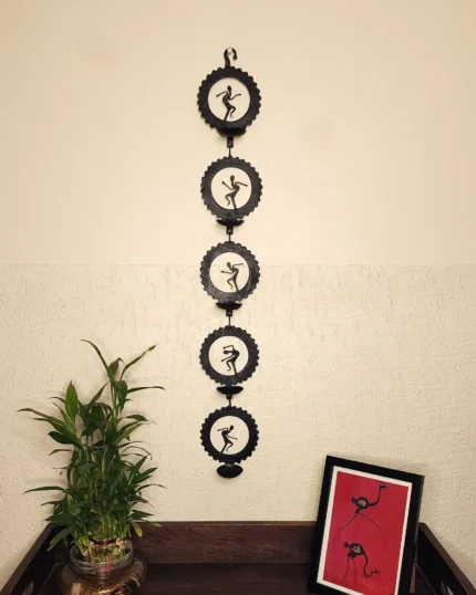 Tribal Dancers Wall Tealight Holders
