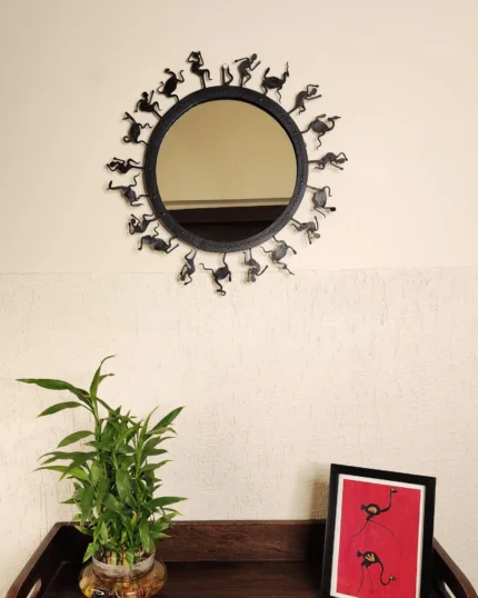 Tribal Mirror - Wrought Iron